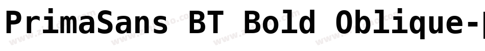 PrimaSans BT Bold Oblique字体转换